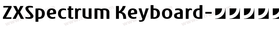 ZXSpectrum Keyboard字体转换